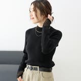 袖シアーハイネックリブニットプルオーバー | FUNNY COMPANY+ | 詳細画像13