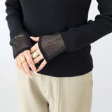 袖シアーハイネックリブニットプルオーバー | FUNNY COMPANY+ | 詳細画像14