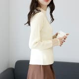 袖シアーハイネックリブニットプルオーバー | FUNNY COMPANY+ | 詳細画像16