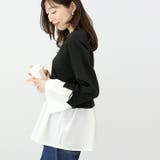 異素材切替ニットプルオーバー | FUNNY COMPANY＋  | 詳細画像12 