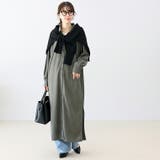 フェイクスエードサイドスリットロングワンピース | FUNNY COMPANY＋  | 詳細画像14 