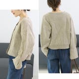 7G重ねリブVネックニットカーディガン | FUNNY COMPANY＋  | 詳細画像17 