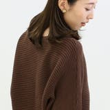 横リブボートネックドルマンニットプルオーバー | FUNNY COMPANY＋  | 詳細画像15 