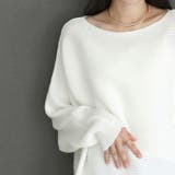 横リブボートネックドルマンニットプルオーバー | FUNNY COMPANY＋  | 詳細画像18 