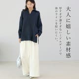 5G天竺サイドスリットスキッパーニットプルオーバー  | FUNNY COMPANY＋  | 詳細画像11 