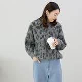 起毛加工レオパードニットプルオーバー | FUNNY COMPANY＋  | 詳細画像16 
