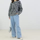 起毛加工レオパードニットプルオーバー | FUNNY COMPANY＋  | 詳細画像17 