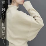 総針編みハイネックドルマンニットプルオーバー | FUNNY COMPANY＋  | 詳細画像17 