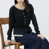 T/Cフライスｘメッシュドレープカーディガン | FUNNY COMPANY＋  | 詳細画像12 