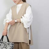 エステルスパンサイドベルトVネックベスト | FUNNY COMPANY+ | 詳細画像12