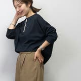 7分袖ポンチラインパールコクーンプルオーバー | FUNNY COMPANY+ | 詳細画像14