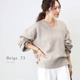 ミックスヤーン両Vネックニットプルオーバー | FUNNY COMPANY＋  | 詳細画像19 