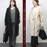 メルトンワイドカラーコクーンコート | FUNNY COMPANY＋  | 詳細画像15 