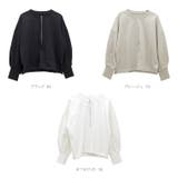 綿スウェットノーカラーハーフジッププルオーバー | FUNNY COMPANY＋  | 詳細画像16 