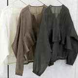 ドットボタンバックフリルシアーブラウス | FUNNY COMPANY＋  | 詳細画像9 