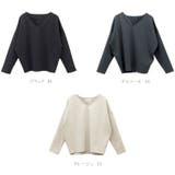 スリットネックポンチコクーン長袖プルオーバー | FUNNY COMPANY＋  | 詳細画像16 