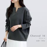 スリットネックポンチコクーン長袖プルオーバー | FUNNY COMPANY＋  | 詳細画像18 