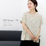 プリントデシン華奢見えドットブラウス | FUNNY COMPANY＋  | 詳細画像18 