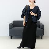 ドットボタンバックフリルジョーゼットブラウス | FUNNY COMPANY＋  | 詳細画像14 