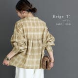 シアーチェックバックフリルブラウス | FUNNY COMPANY＋  | 詳細画像17 