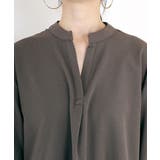 エステルスパン後ろボタンスキッパーシャツチュニック  | FUNNY COMPANY＋  | 詳細画像21 