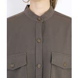 バンドカラーエステルスパンシャツチュニック | FUNNY COMPANY＋  | 詳細画像20 