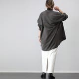 バンドカラーエステルスパンシャツチュニック | FUNNY COMPANY＋  | 詳細画像9 