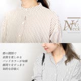 ダブルストライプバンドカラーシャツチュニック | FUNNY COMPANY+ | 詳細画像7
