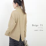 編地切替バックスリットハイネックプルオーバー | FUNNY COMPANY+ | 詳細画像11