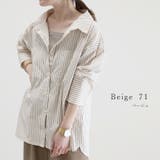 両ポケダブルストライプシャツチュニック | FUNNY COMPANY＋  | 詳細画像14 