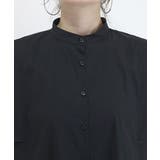 バンドカラースクエアシャツブラウス | FUNNY COMPANY＋  | 詳細画像21 