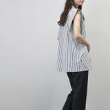 バンドカラースクエアシャツブラウス | FUNNY COMPANY＋  | 詳細画像5 