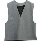 フェイクウールVネックベスト | FUNNY COMPANY＋  | 詳細画像25 