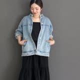 バンドカラーデニムジャケット | FUNNY COMPANY＋  | 詳細画像3 