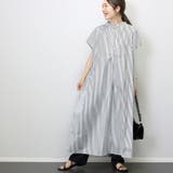 T/Cストライプバンドカラーフレンチシャツワンピース | FUNNY COMPANY+ | 詳細画像9