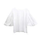 布帛切替バルーンスリーブブラウスカットソー | FUNNY COMPANY＋  | 詳細画像27 