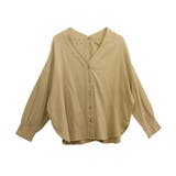 ダブルガーゼ袖口シャーリングVネックシャツ | FUNNY COMPANY＋  | 詳細画像26 