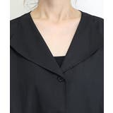 長袖オープンカラー杢無地ドロストブラウス | FUNNY COMPANY＋  | 詳細画像21 