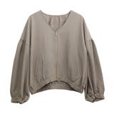 袖ボリュームVネックライトブルゾン | FUNNY COMPANY＋  | 詳細画像26 