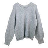 ミックスヤーン両Vネックニットプルオーバー | FUNNY COMPANY＋  | 詳細画像26 