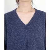 ミックスヤーン両Vネックニットプルオーバー | FUNNY COMPANY＋  | 詳細画像21 