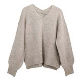 ミックスヤーン両Vネックニットプルオーバー | FUNNY COMPANY＋  | 詳細画像27 