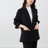 ダブルクロスノーカラージャケット | FUNNY COMPANY＋  | 詳細画像7 