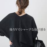 アンジェリーナVネック2WAYドルマンニットプルオーバー | FUNNY COMPANY+ | 詳細画像7