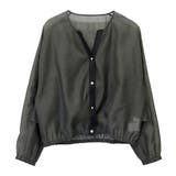 ドットボタンバックフリルシアーブラウス | FUNNY COMPANY＋  | 詳細画像25 