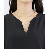 杢無地スリットネックペプラムブラウス | FUNNY COMPANY＋  | 詳細画像21 