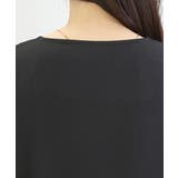 杢無地スリットネックペプラムブラウス | FUNNY COMPANY＋  | 詳細画像23 