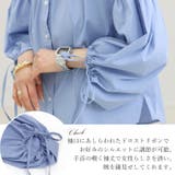袖リボン前開きシャツブラウス | FUNNY COMPANY＋  | 詳細画像8 