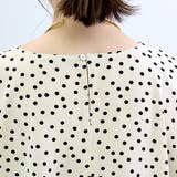 プリントデシン華奢見えドットブラウス | FUNNY COMPANY＋  | 詳細画像23 