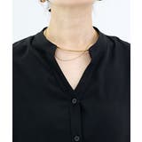 エステルジョーゼットバックフリルフレンチブラウス | FUNNY COMPANY＋  | 詳細画像21 